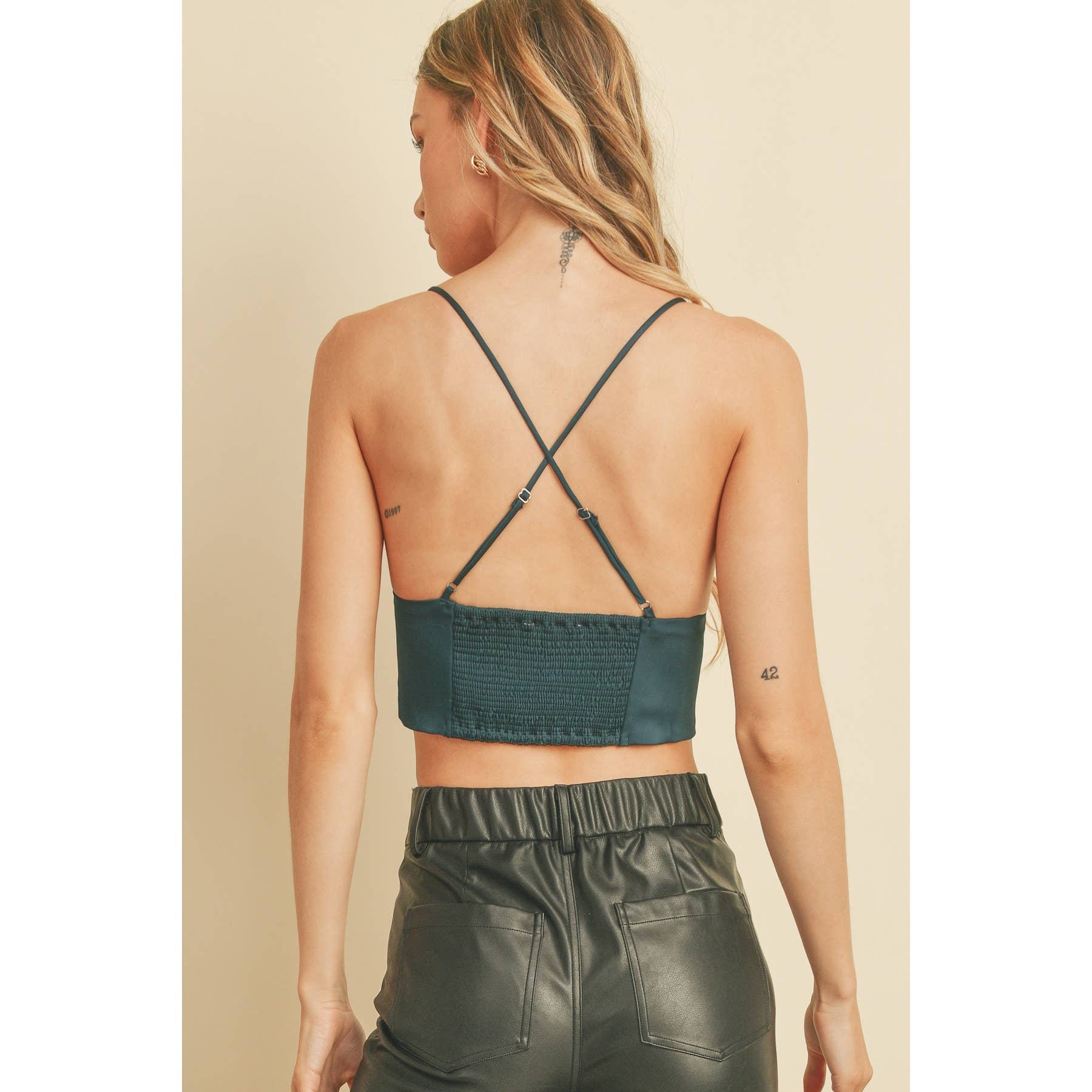 Dress Forum - Wholesale Blouse - Women's - Cross Back Triangle Brami Top (1)2