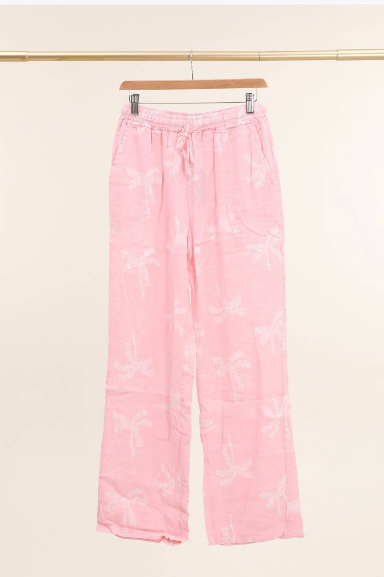 LÉA & LUC - Vente Pantalon – femme - Pantalons imprimé en 100% Lin REF.821830