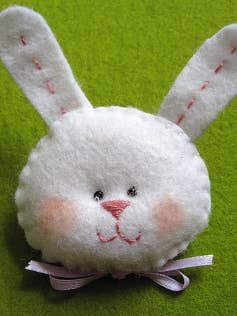 Bunny Pin for wholesale by Pea Soup
