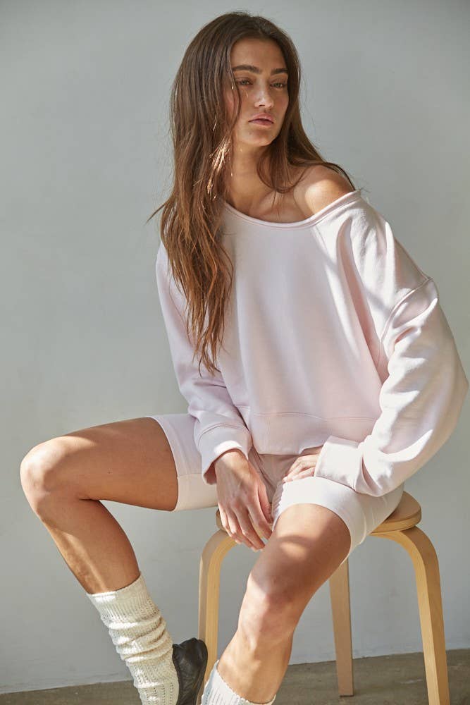 By Together - Wholesale Sweatshirt - Women's - L8591 | Knit Cotton Polyester Garment Washed Pullover 12