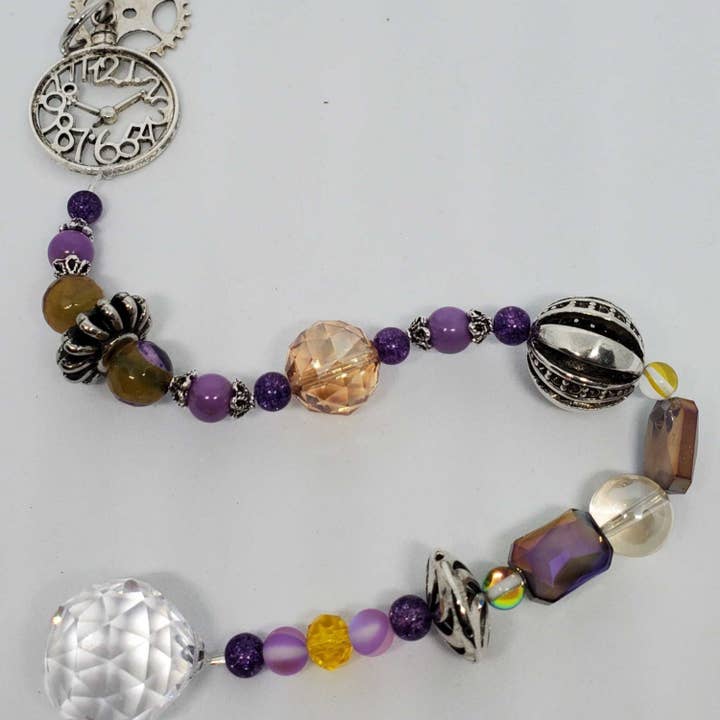 Crystal Suncatcher: Steampunk Purple for wholesale by Thorneapple Designs