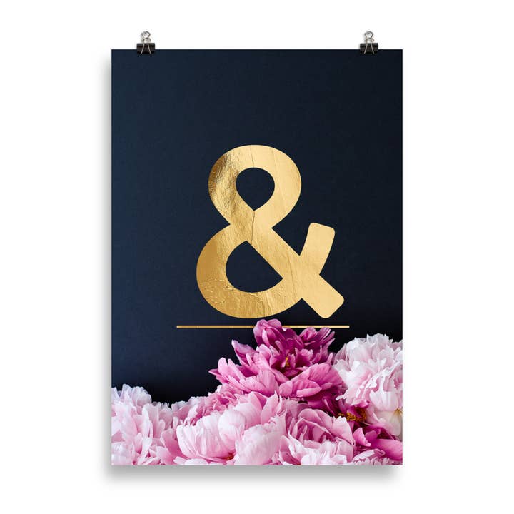 Pioenen ABC | letter & voor wholesale door HEARTMADE Prints