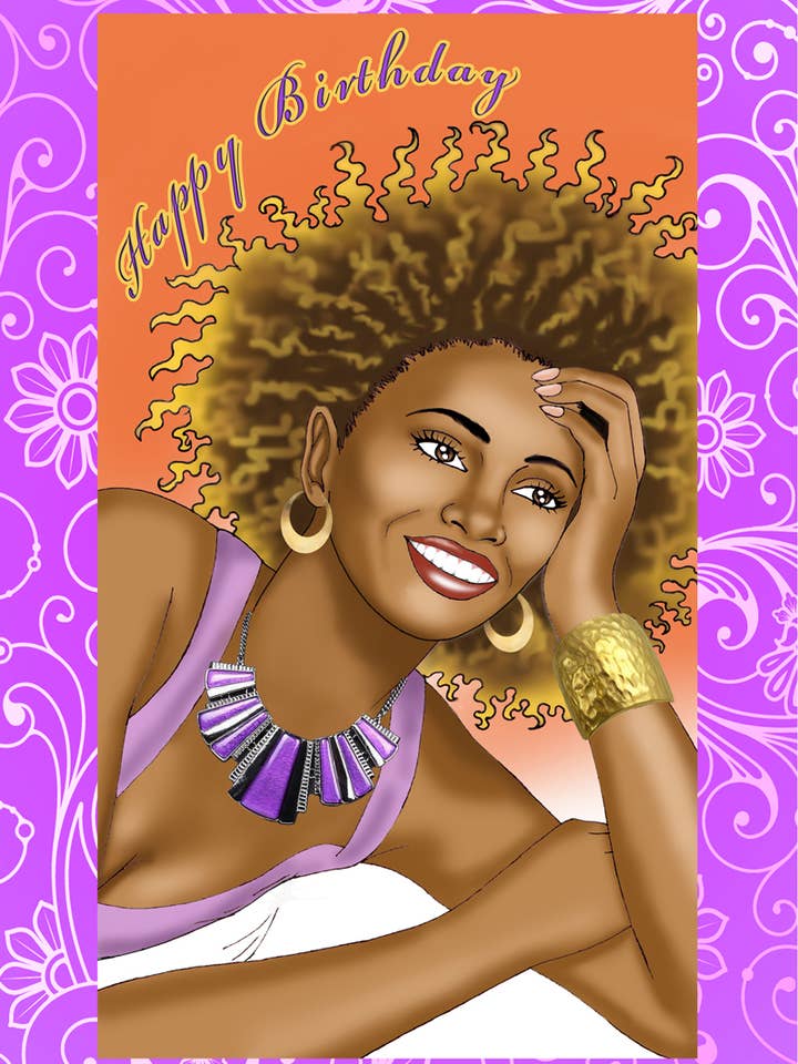 Birthday Woman for wholesale by Lavenderpop Greeting Cards