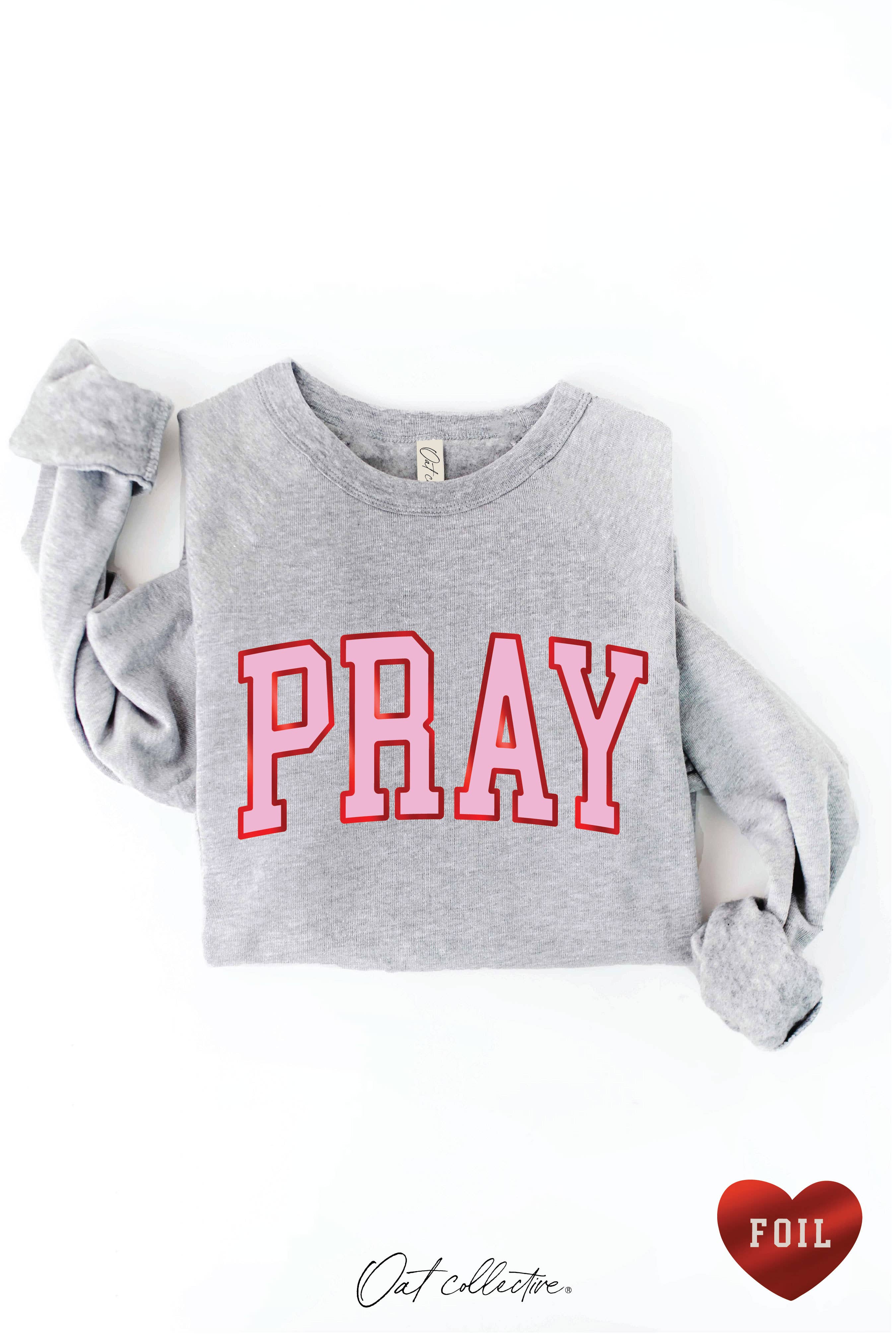 OAT COLLECTIVE - Vendita all'ingrosso Felpa stampata - Donna - Felpa con grafica PRAY FOIL9