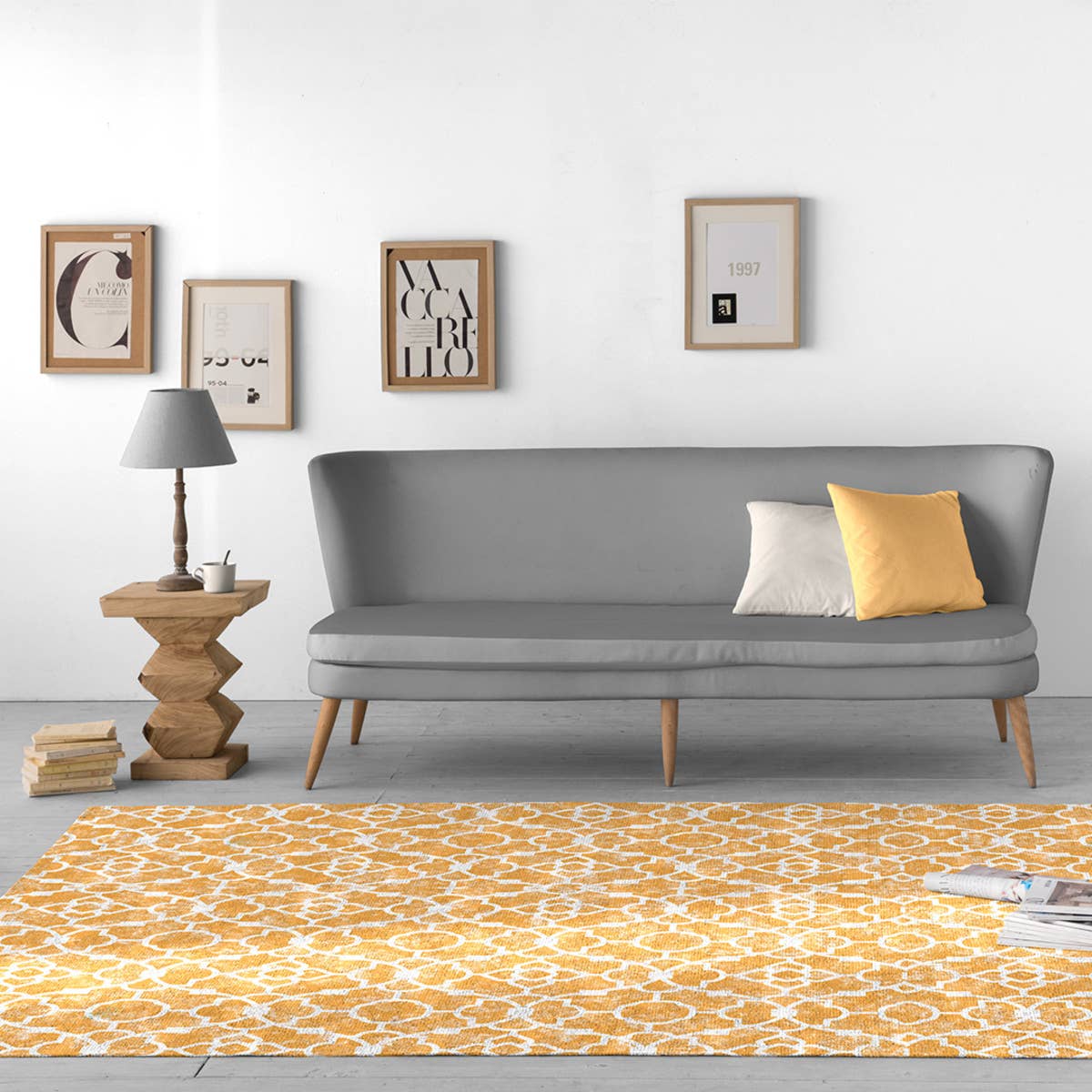 yellow Decorative carpet NICOSIA for wholesale on Faire1