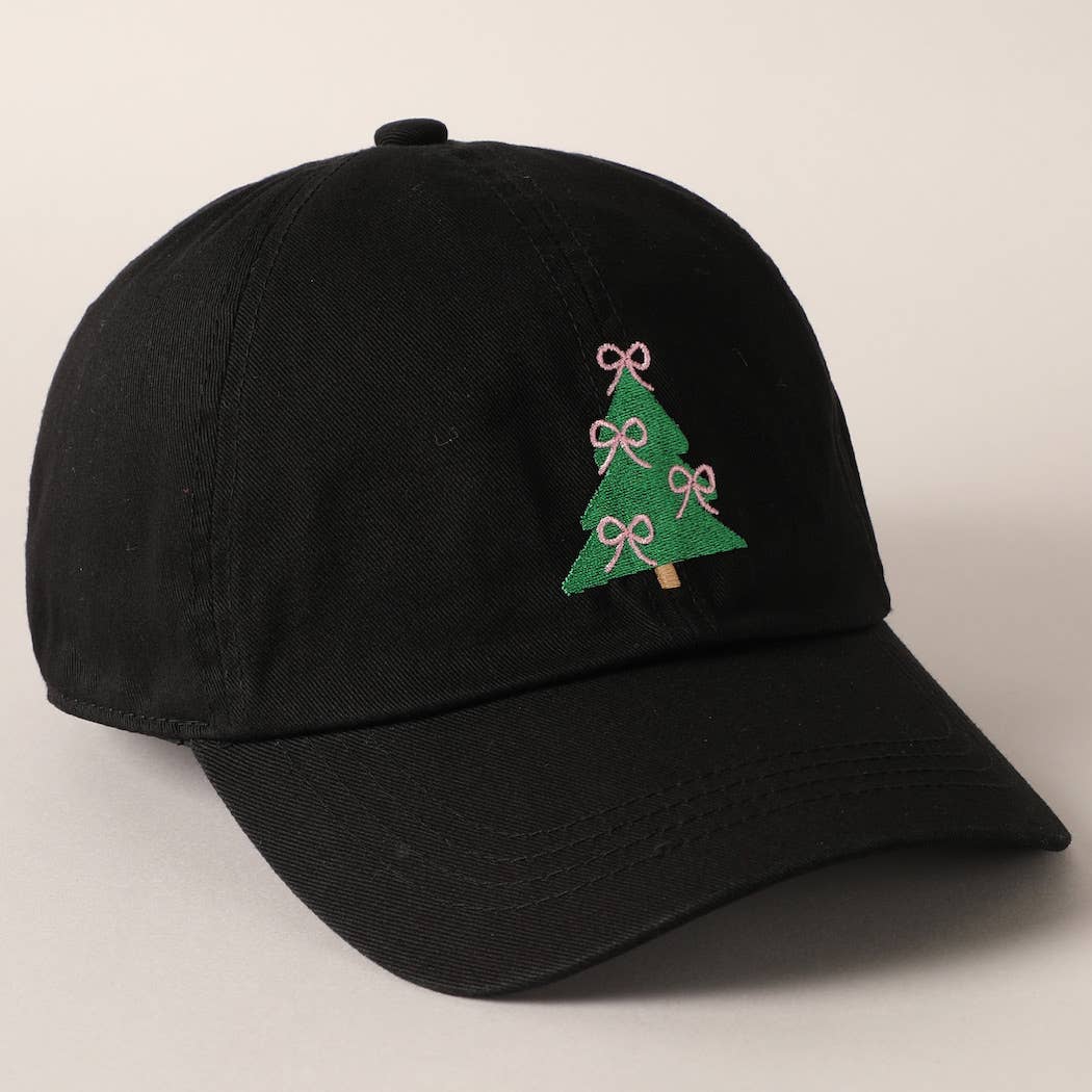 Fashion City - Wholesale Baseball Cap - Women's - Christmas Tree Embroidery Baseball Cap2