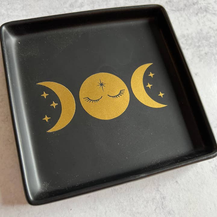 Wishcraft Goods - Vente Plateaux à bijoux - Plat fourre-tout carré Triple Goddess1