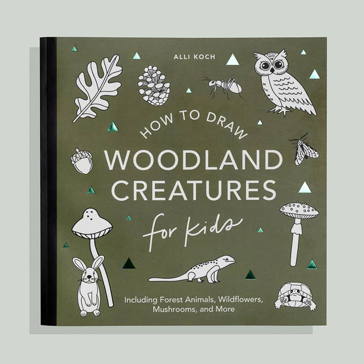Paige Tate & Co. - Wholesale Book - Kids - Mushrooms & Woodland Creatures: Kids How to Draw Book (fall)