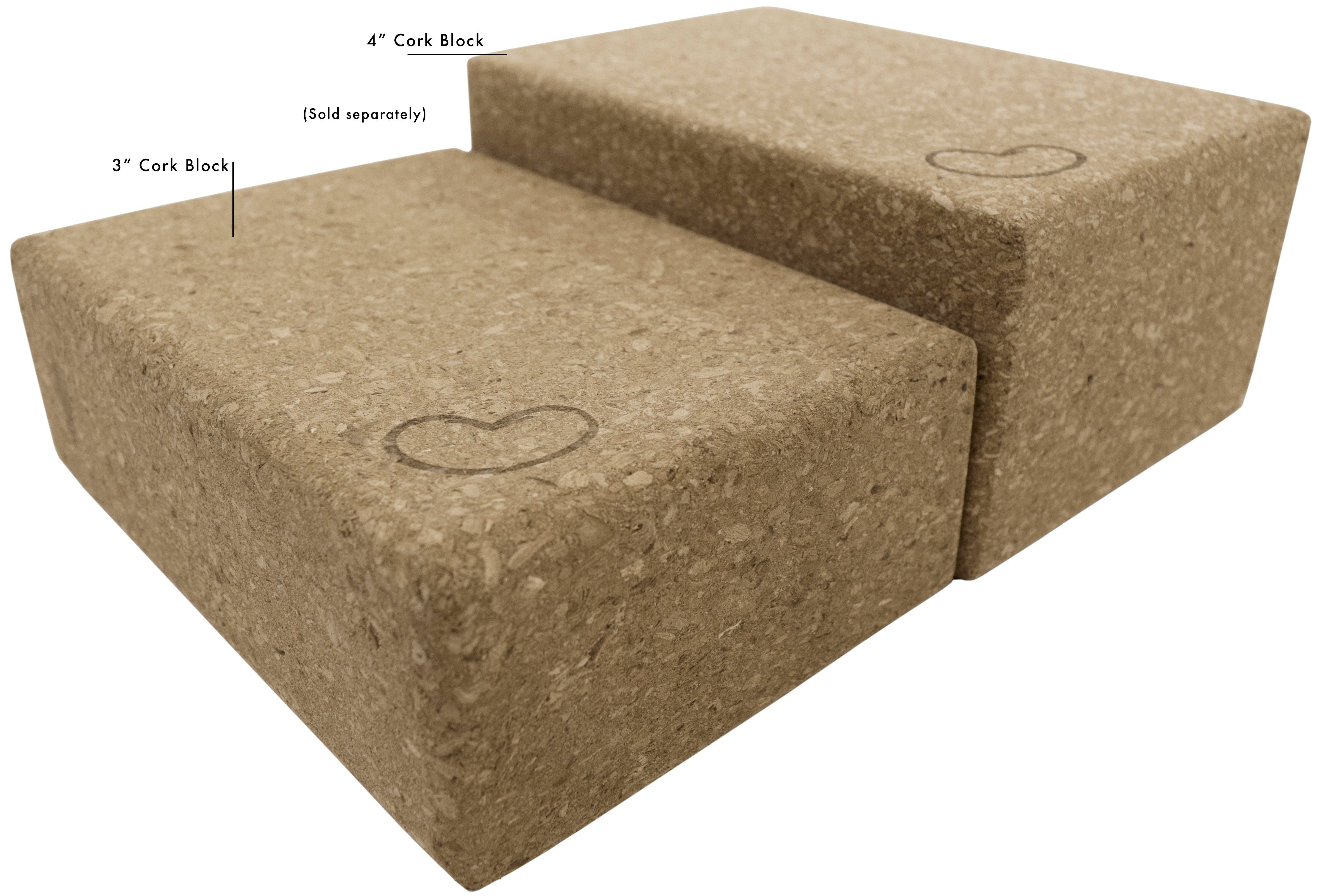 Bean Products - Wholesale Coasters - Cork Yoga Block or set - Earth Friendly sturdy cork wood, beveled edges easy grip3