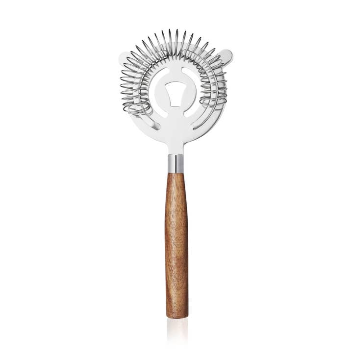 Cocktail Strainer with Acacia Wood Handle for wholesale by TRUE
