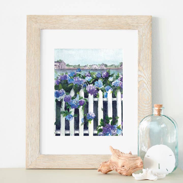 Hydrangea Garden 5x7 or 8x10 Fine Art Print for wholesale by ALR Designs