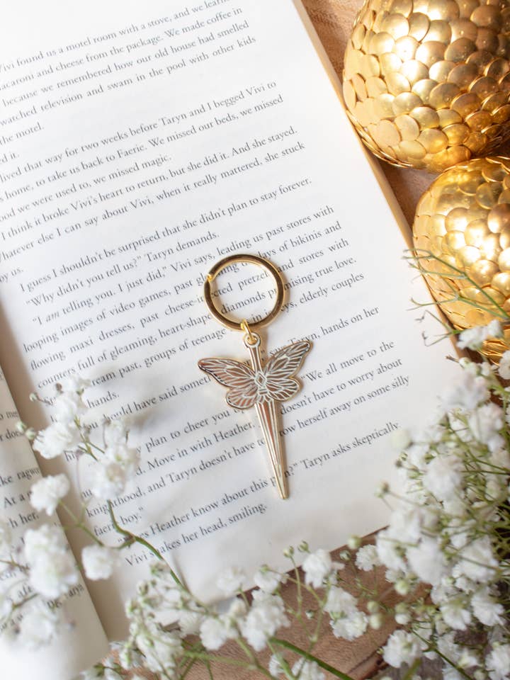 Faerie Dagger Hard Enamel Keychain for wholesale by Meaggie Moos