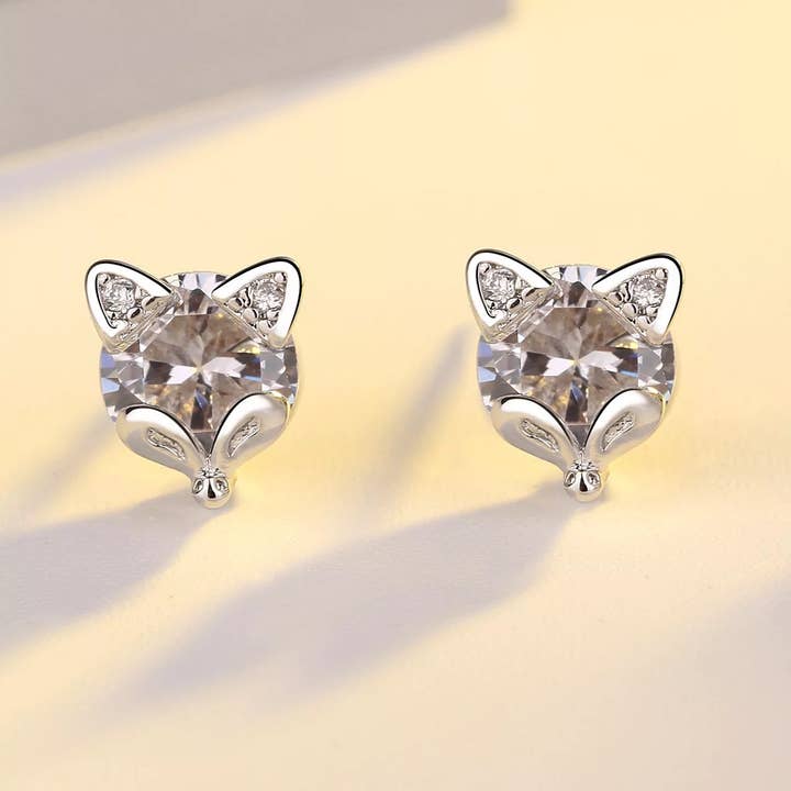 Westrian (Formerly Equipage) - Wholesale Stud/Post Earrings - Sterling Silver Fox Mask Equestrian Stud Earrings