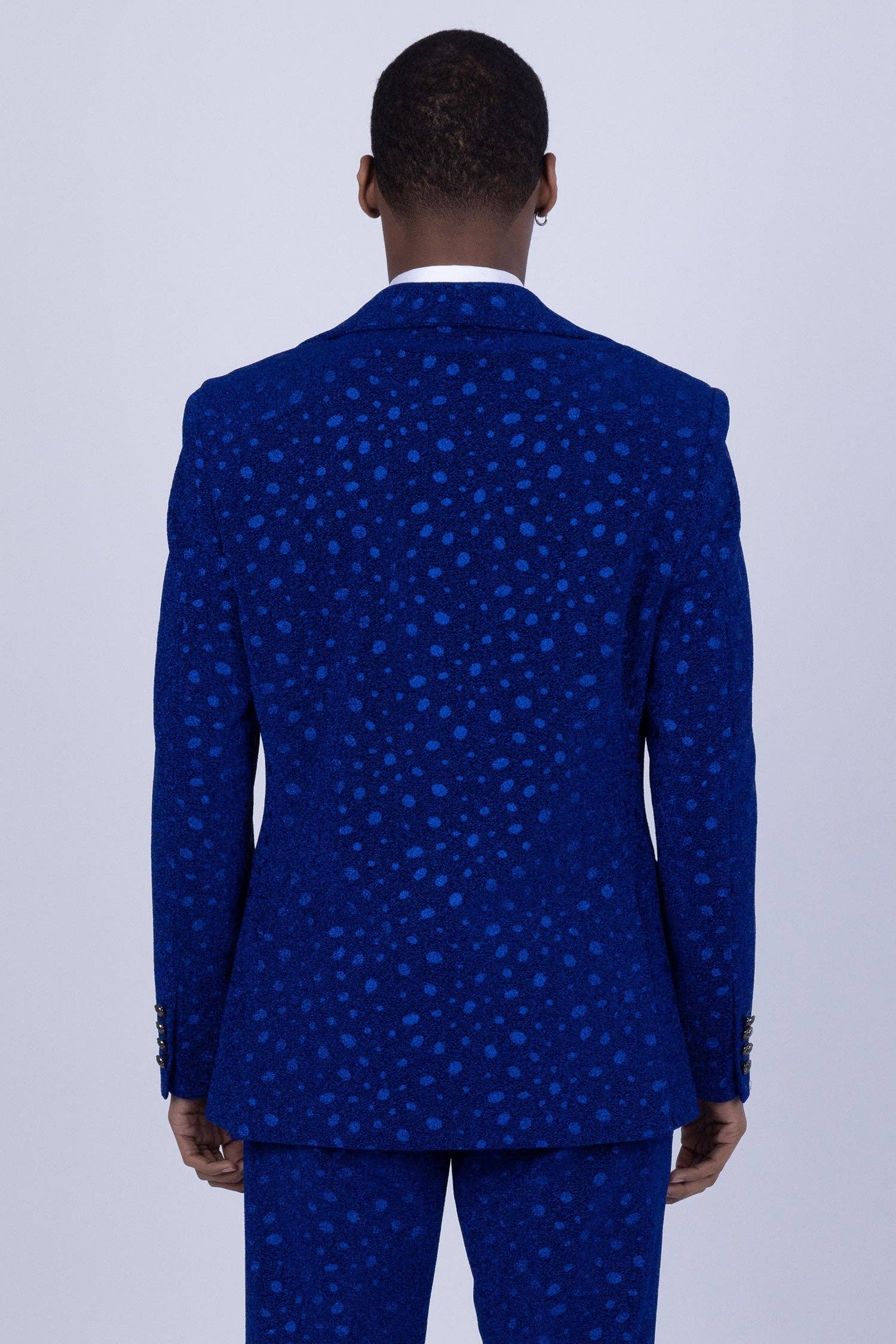 BARABAS - Venta al por mayor Conjunto de vestir - Hombre - Traje de Hombre con Lunares Geométricos y Solapa de Muesca 5SU3411