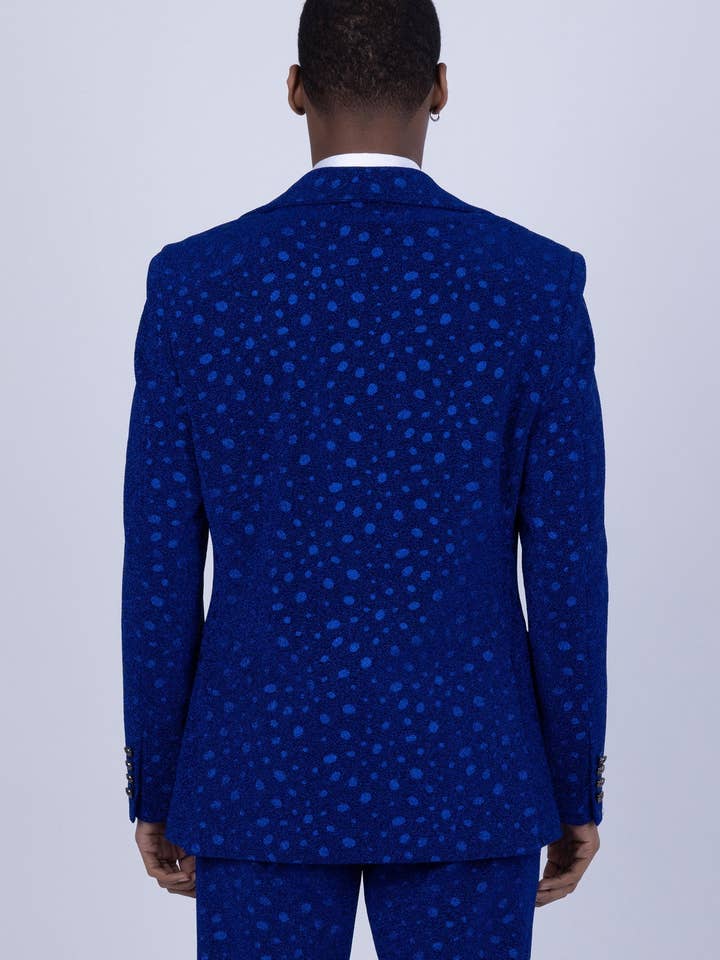 BARABAS - Venta al por mayor Conjunto de vestir - Hombre - Traje de Hombre con Lunares Geométricos y Solapa de Muesca 5SU3411