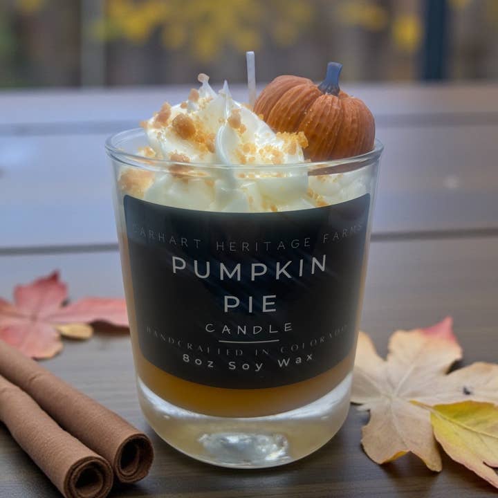 Pumpkin Pie Candle for wholesale by Carhart Heritage Farms