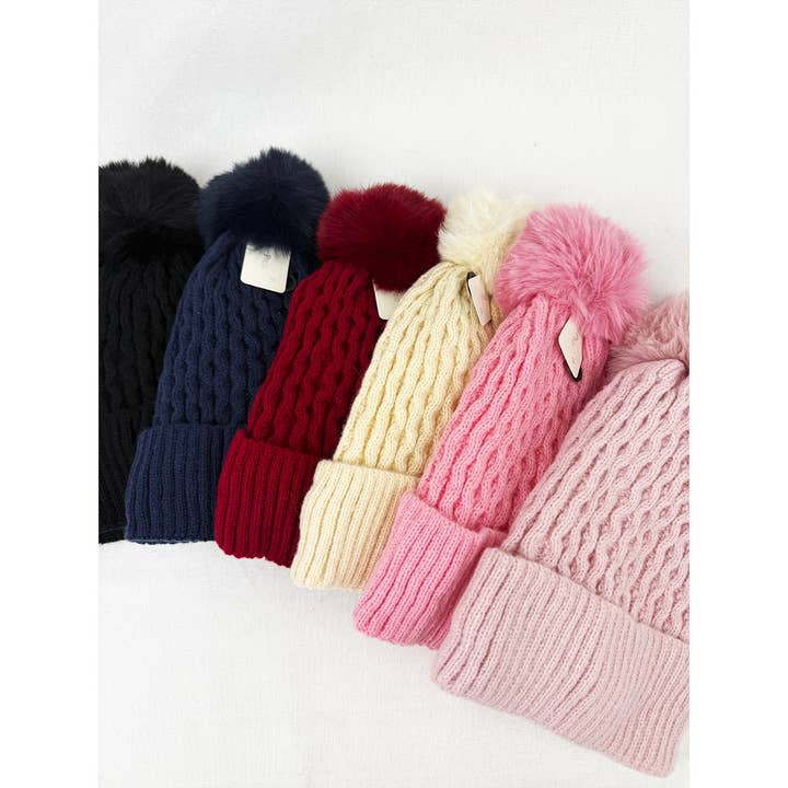 Double Layer Beanie with Pom Pom and other Purchase Wholesale pom pom beanie. Free Returns & Net 60 Terms on Faire trending on Faire.