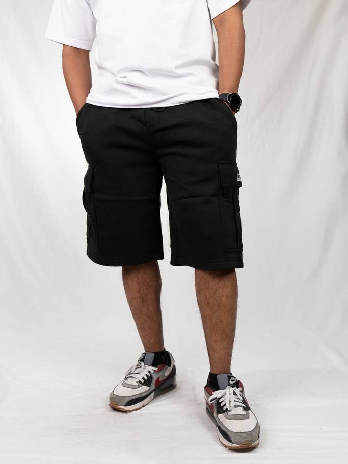 Lime Tree Clothing Inc. - Wholesale Pants – Men's - Men's Heavyweight Fleece Cargo Shorts–Durable & Comfortable