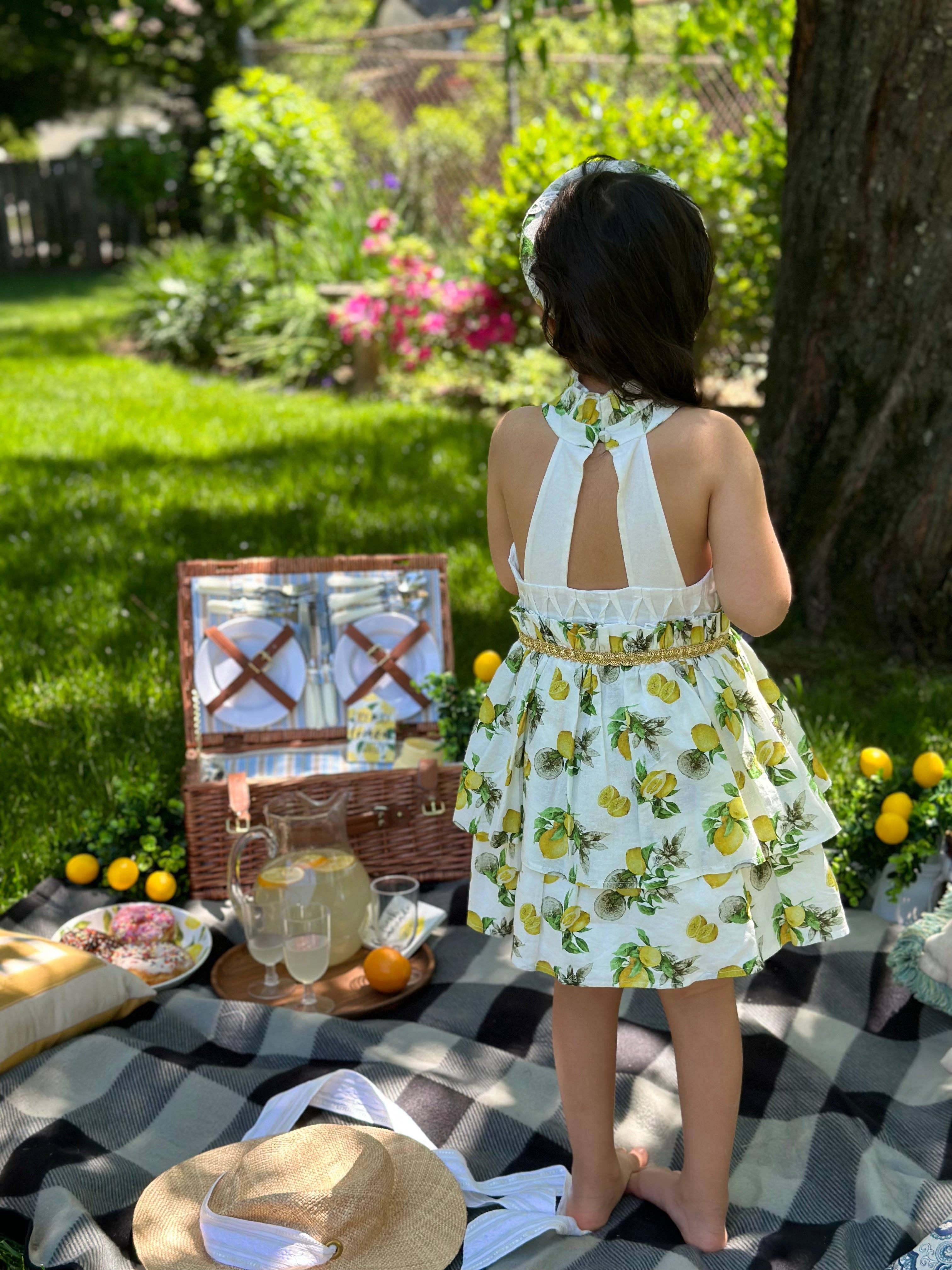 Petite Maison Kids – wholesale Klänning – Barn – Amalfi Lemon Klänning5
