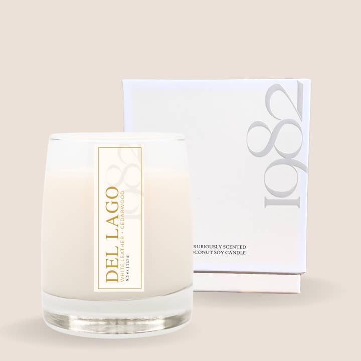 Del Lago (8.5 oz Single Wick) Candle for wholesale by 1982 Candle Co.
