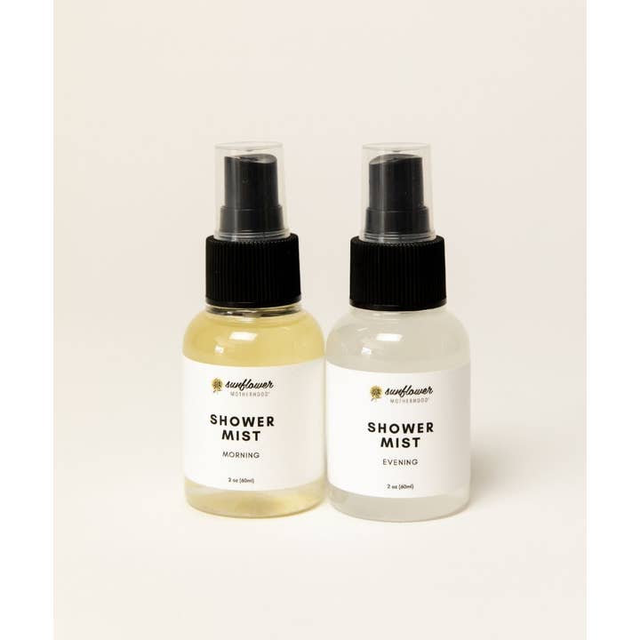 Sunflower Motherhood - Vente Brumes d'aromathérapie - Duo de brume de douche | Spray d'aromathérapie matin et soir1