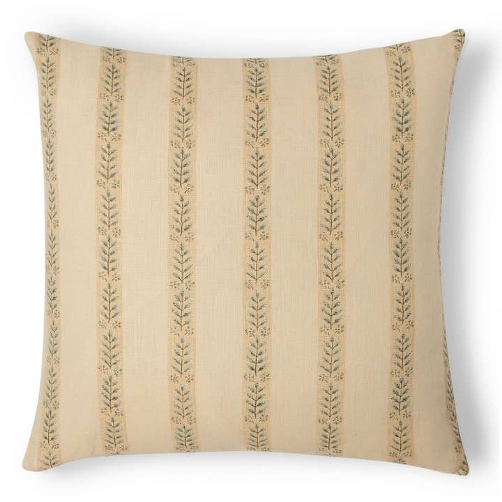 Ava Hemp Pillow with Hemp Cotton Suede on the Back for wholesale by Urban Re-Leaf Home Uncharacteristically Hemp
