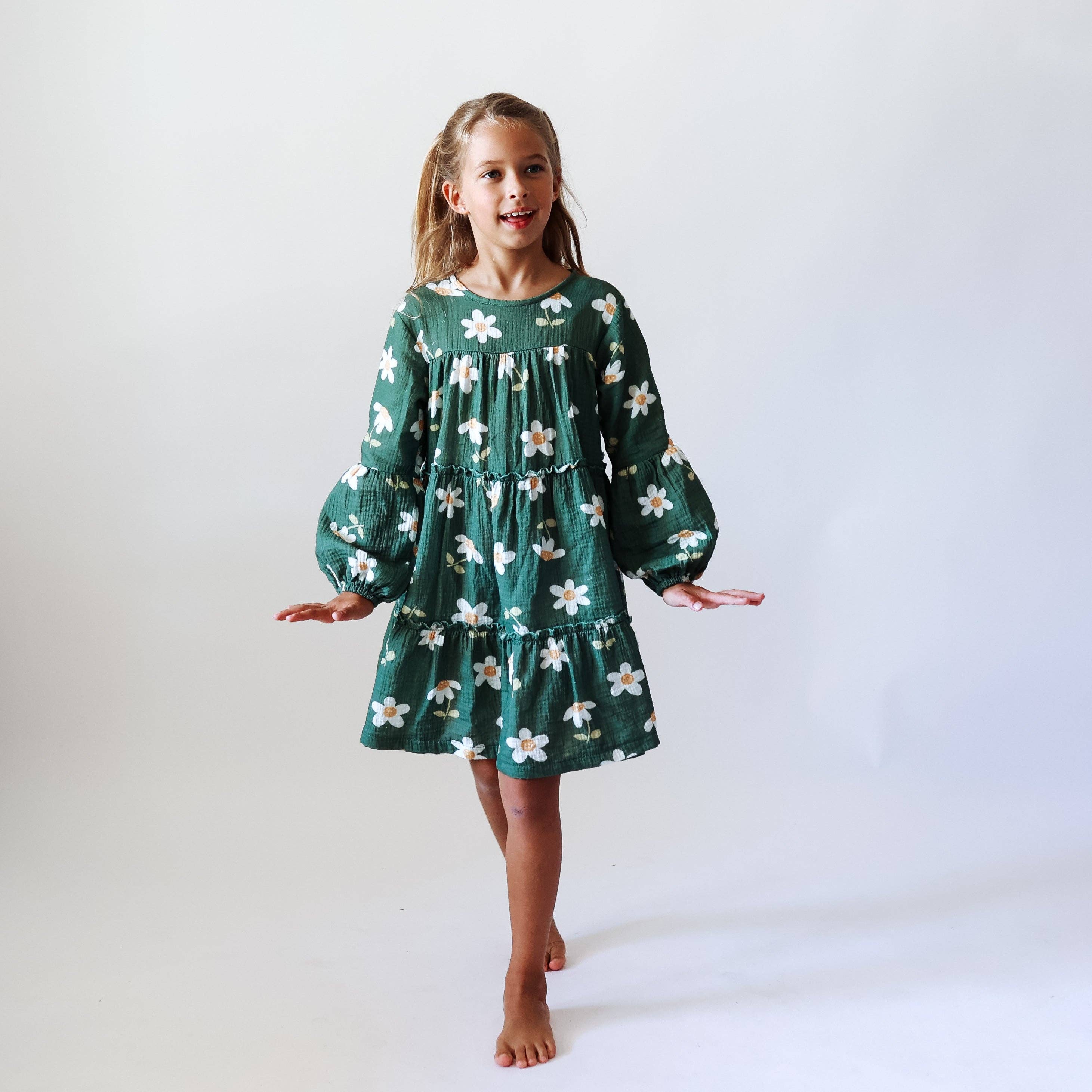Minimalist Folk Co. – Großhandel Kleid – Kinder – CLEMENTINE KLEID | GÄNSEBLÜMCHEN | MÄDCHEN2
