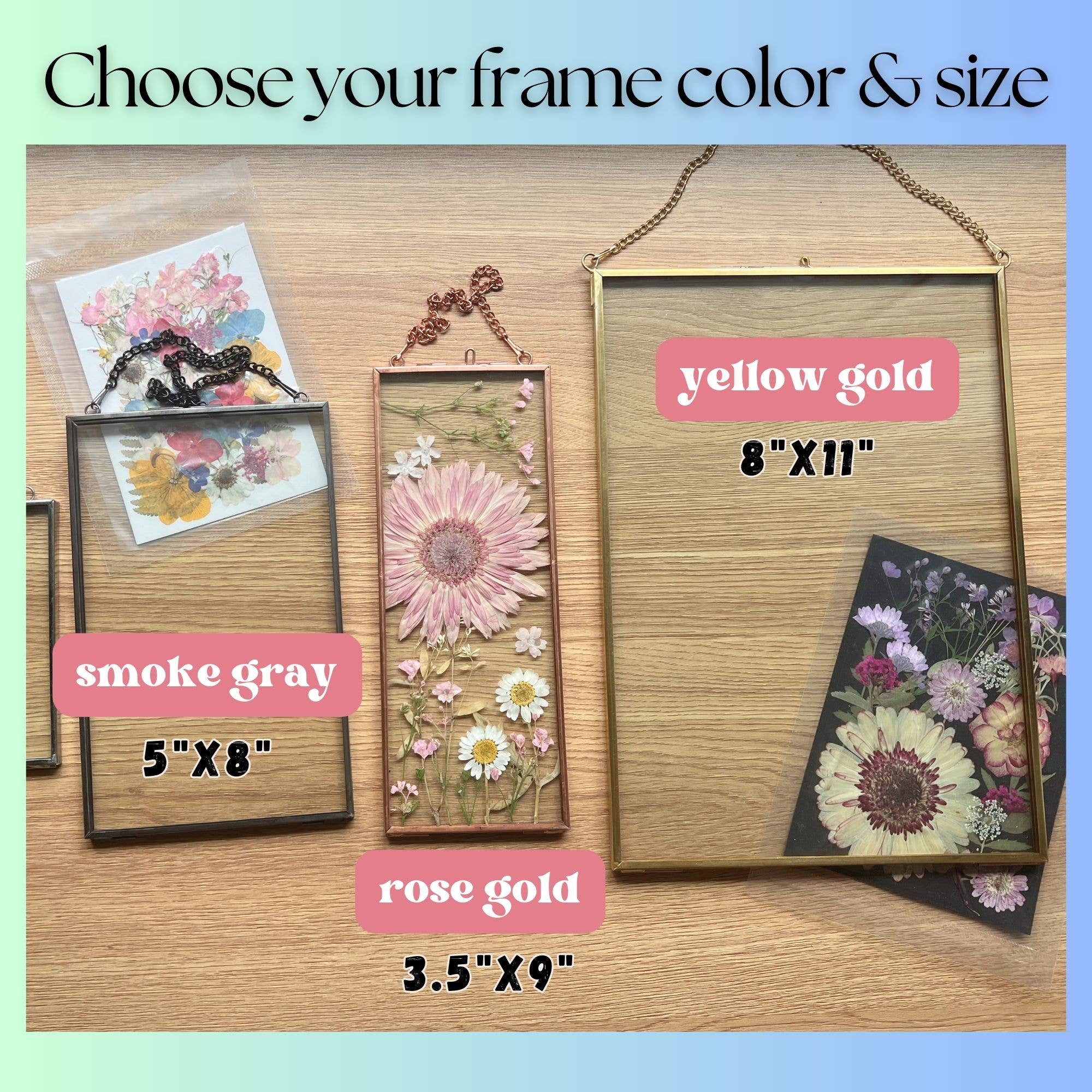 Petal And Press – Kit de artesanato DIY por atacado – Kit de arte DIY com flores prensadas: Quadro flutuante com flores secas3