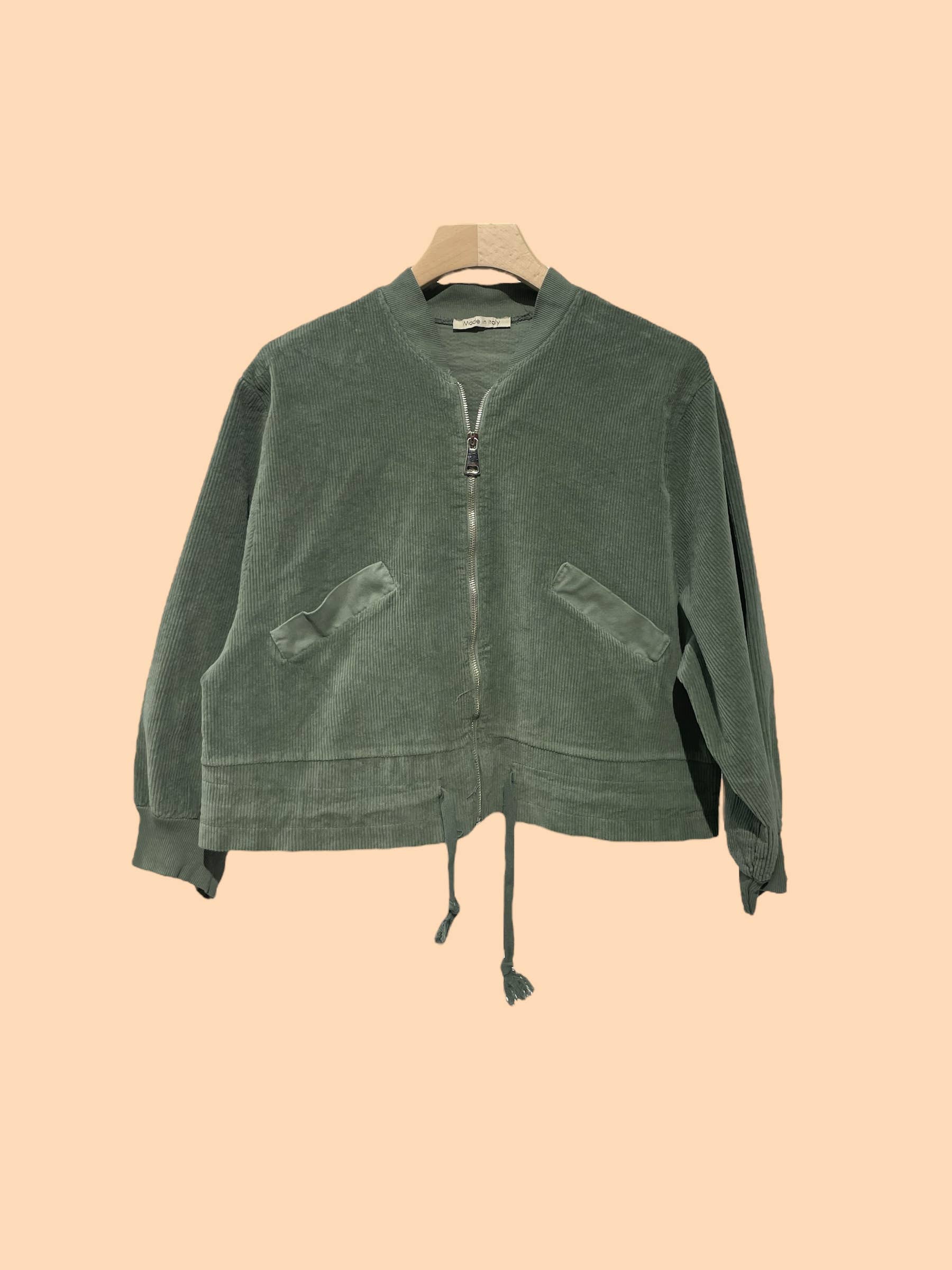 Nota bene - Wholesale Jacket - Women's - Cropped zip-up jacket in corduroy Art 380497