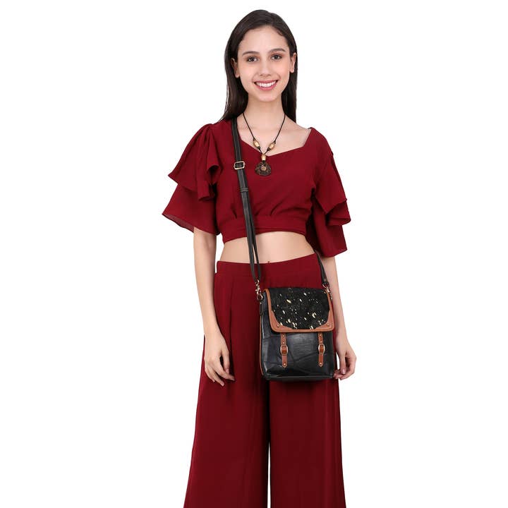 Carson Rawhide Crossbody for wholesale by Vaan & Co.