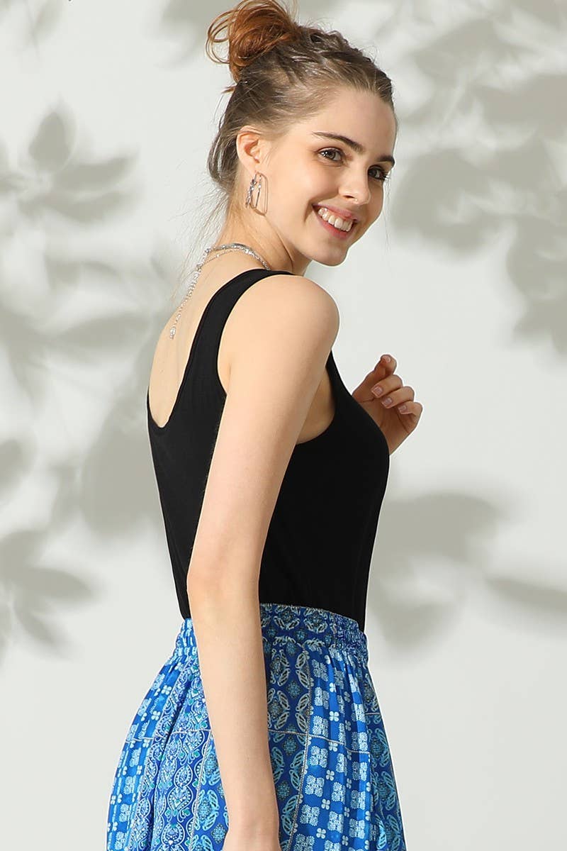 NINEXIS - Vente Débardeur – femme - CWTTK176-S_DÉBARDEUR SANS MANCHES À COL ROND ET BRETELLES CROISÉES10