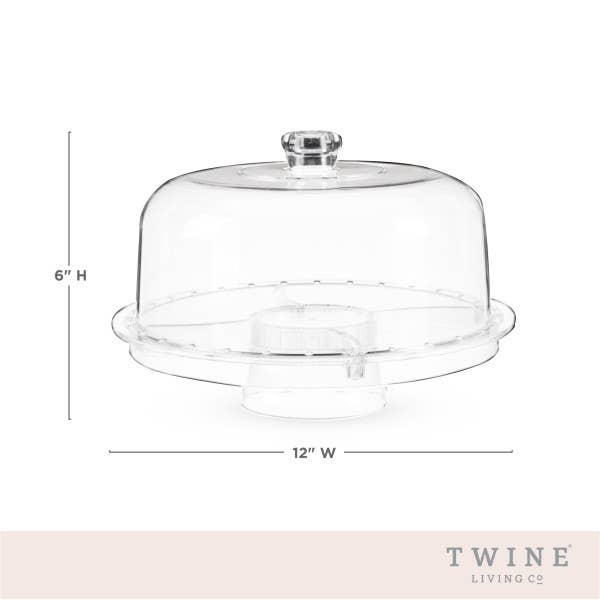 Twine - Wholesale Cake Stand - Multi-Functional Acrylic Serving Platter w/ Bundt Cake Mold
