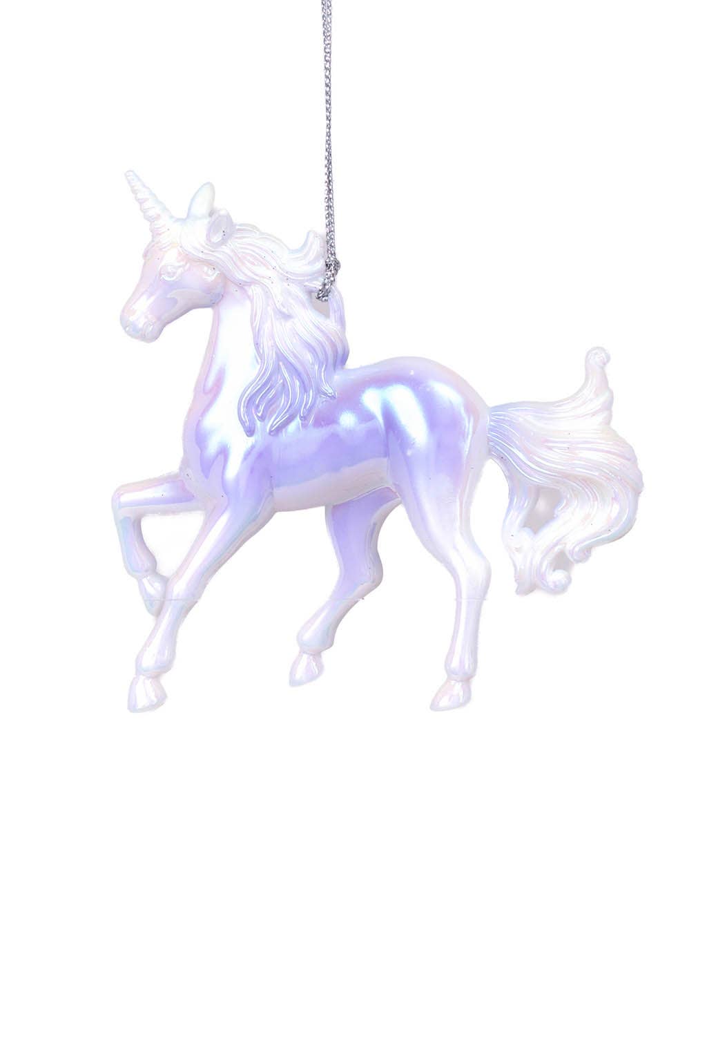 Starlight Collection - Wholesale Ornament - White/Purple Unicorn Ornament0