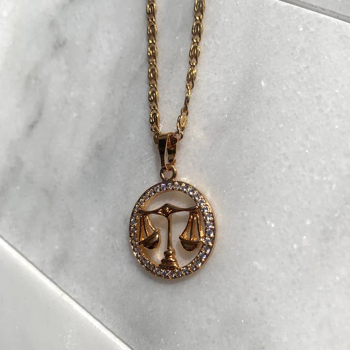 Zodiac Libra Necklace for wholesale by House of Au.ORA