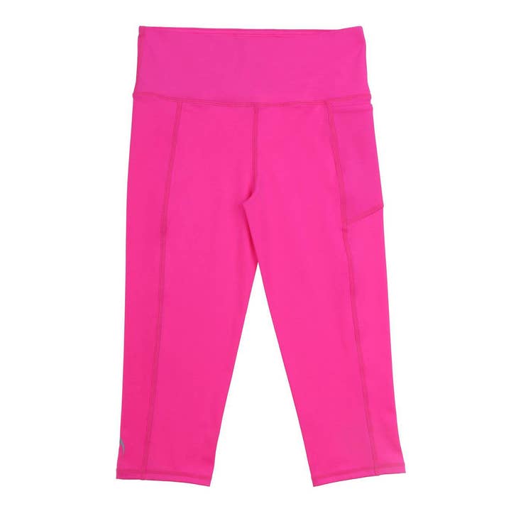 Legging 3/4 rose fluo pour fille pour la vente par School Active Sports
