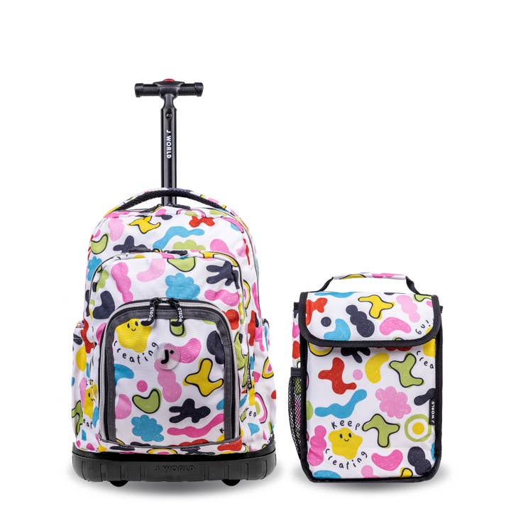 J World - Wholesale Backpack - Kids - Lollipop Kids Rolling Backpack With Lunch Bag (16 Inch)12