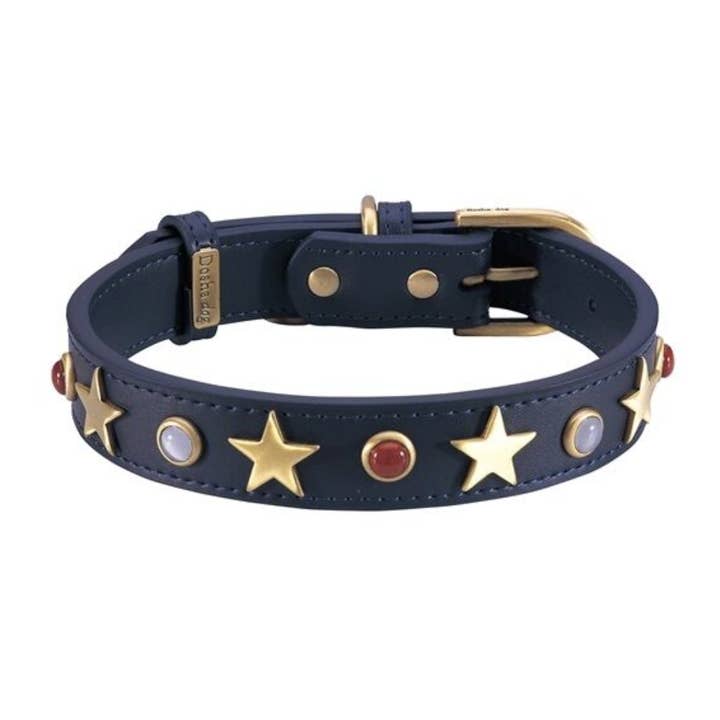 Collar/Correa para perro americano, color azul para venta al por mayor de Dosha Dog