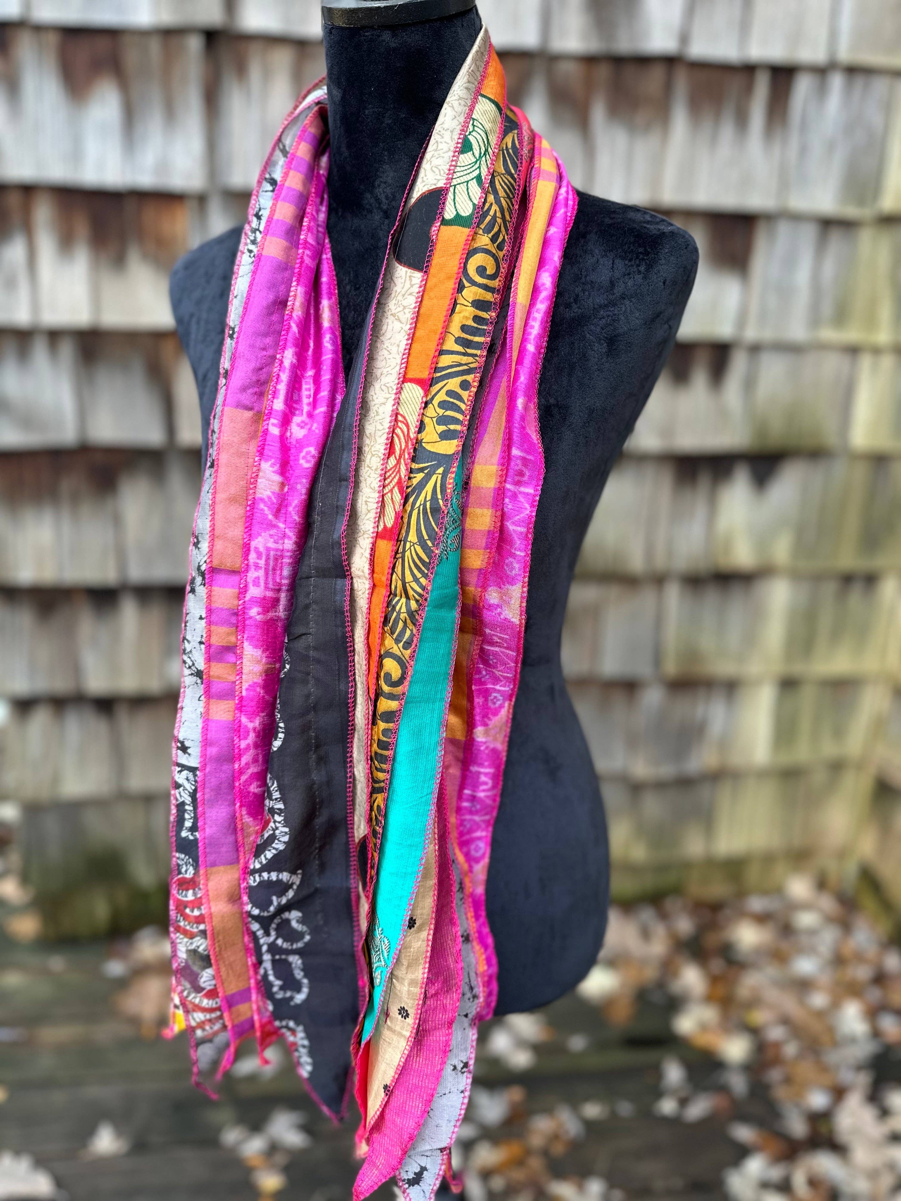 Bohemian Grace - Grace & Grit – wholesale Scarf – Women's – Eloise Silk Ribbon Scarf3