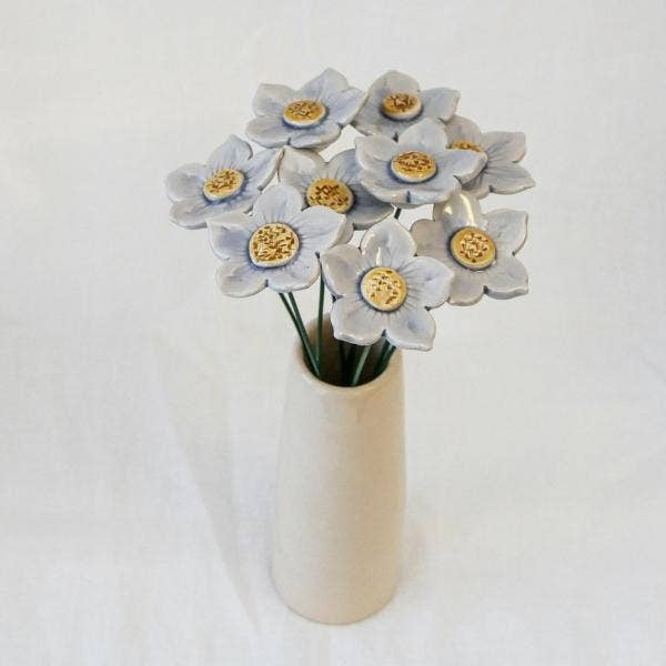 NaturoTheke - Wholesale Artificial Flowers - Petunia, diameter approx. 4-4.5 cm, stem 20 cm6