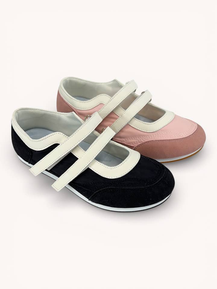 TIMBRE-02 BALLET CORE AESTHETIC DOUBLE STRAP SPORTY SNEAKERS for wholesale by CCOCCI