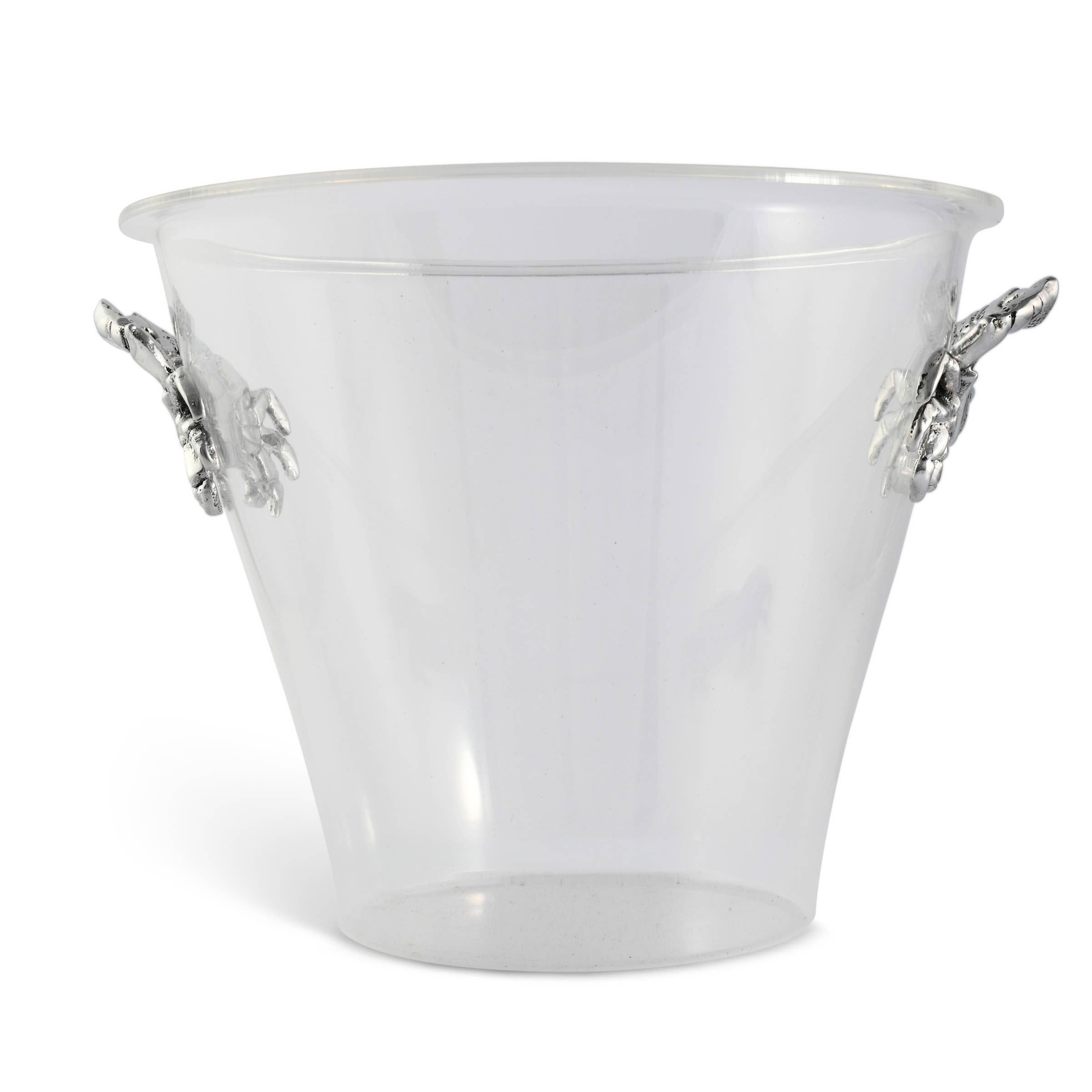 Arthur Court – wholesale Ice bucket – Crab Handle Acrylic Ice Bucket3