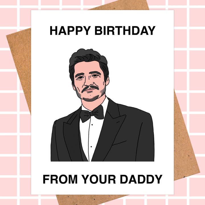 Pop Hot Cards - Wholesale Birthday Card - Pedro Pascal Birthday Card | Pop Culture Card
