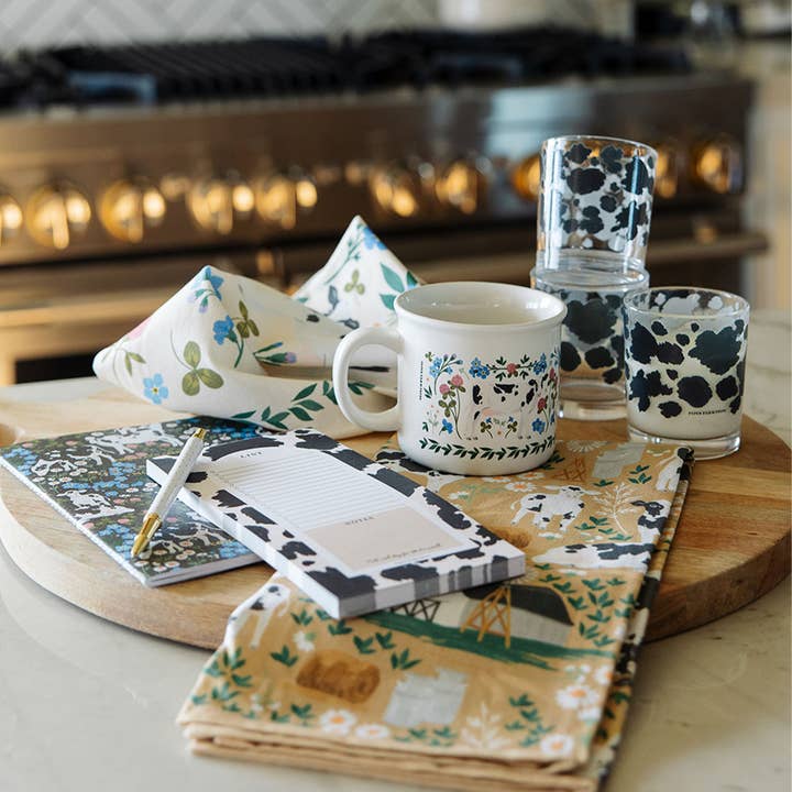 Paper Farm Press - Wholesale Coffee Mug - Milk Cows Folk Floral Mug