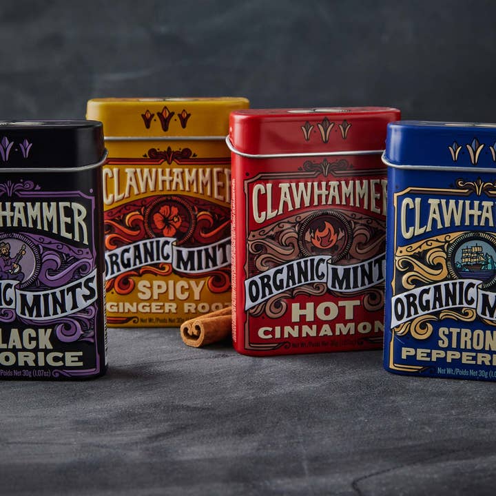 Big Sky Brands Inc. - Wholesale Mints - Clawhammer Mixed Pack - 4 flavours 48 ct.