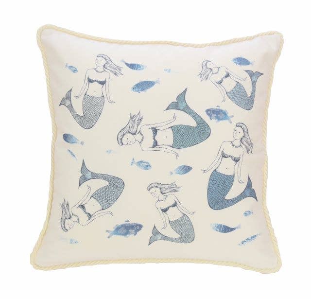 Ox Bow Decor - Wholesale Hand Towel - Nautical/ Mermaids White Hand Towel2