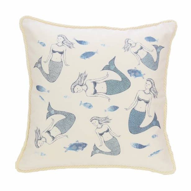 Ox Bow Decor - Wholesale Hand Towel - Nautical/ Mermaids White Hand Towel2