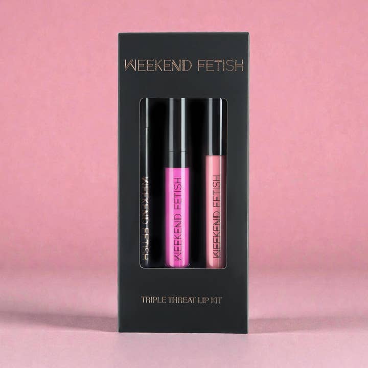 Triple Threat Lip Kit - Headliner for engroshandel hos Weekend Fetish Beauty Collection