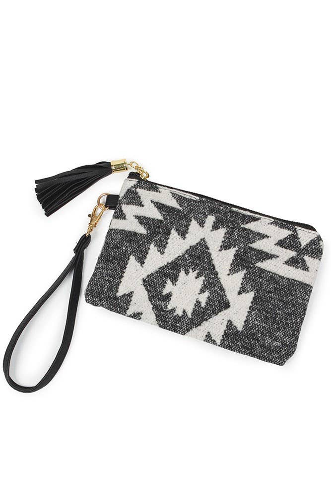 Hana - Wholesale Wristlet - Western Print Pouch Bag with Wristlet0