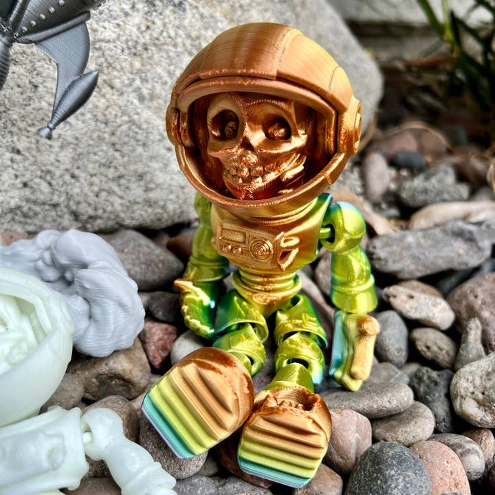 NumanPrints – Engroshandel Fidget - Børn – Articuleret fleksibelt astronaut-skelet fidget legetøj7