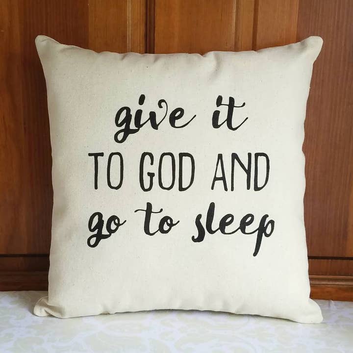 Cuscino da donare a Dio e andare a dormire per la vendita all'ingrosso da parte di AbbyKate HOME